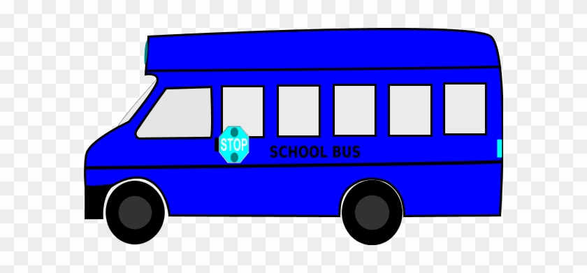 Colouful Clipart Bus Pencil And In Color Colouful Clipart - Blue School Bus Cartoon #432788