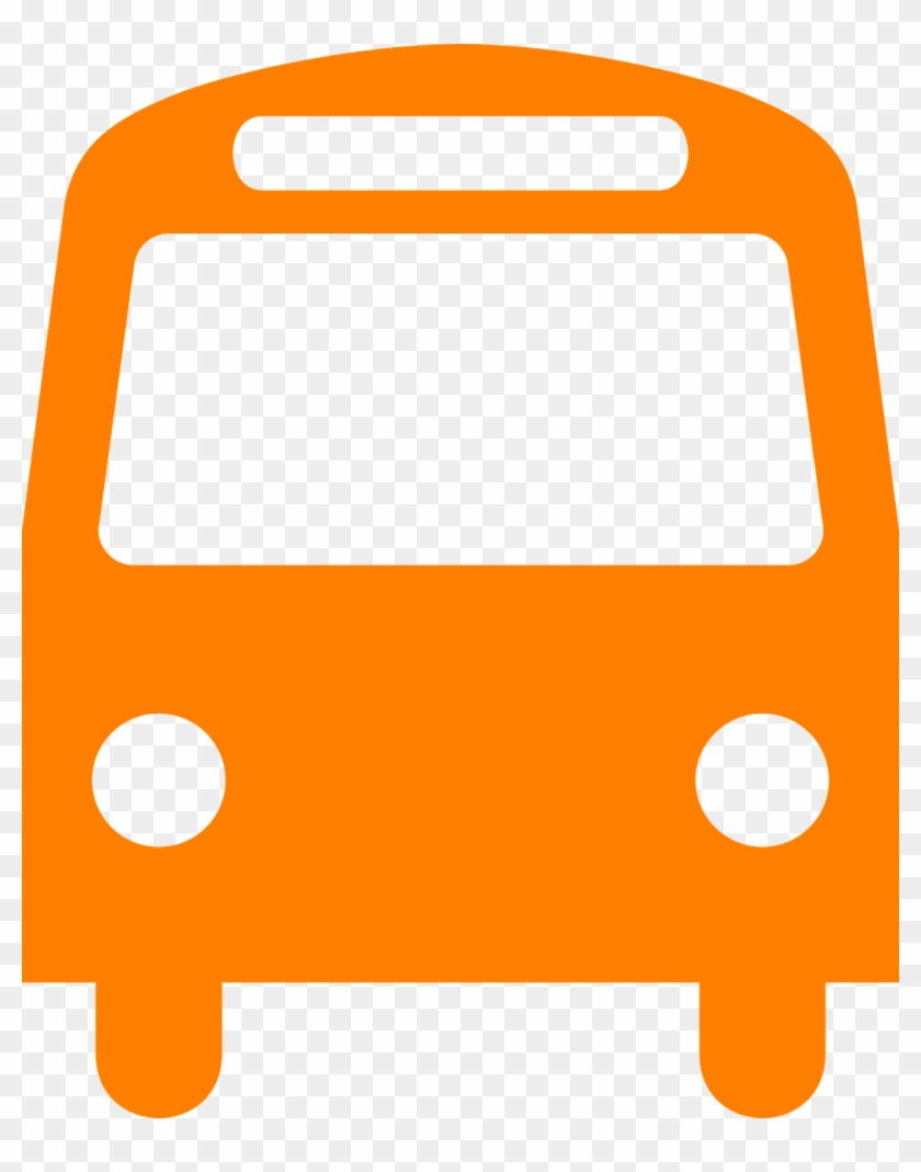 Bus Public Transport Symbol Transparent Image - Bus Clipart Front #432796
