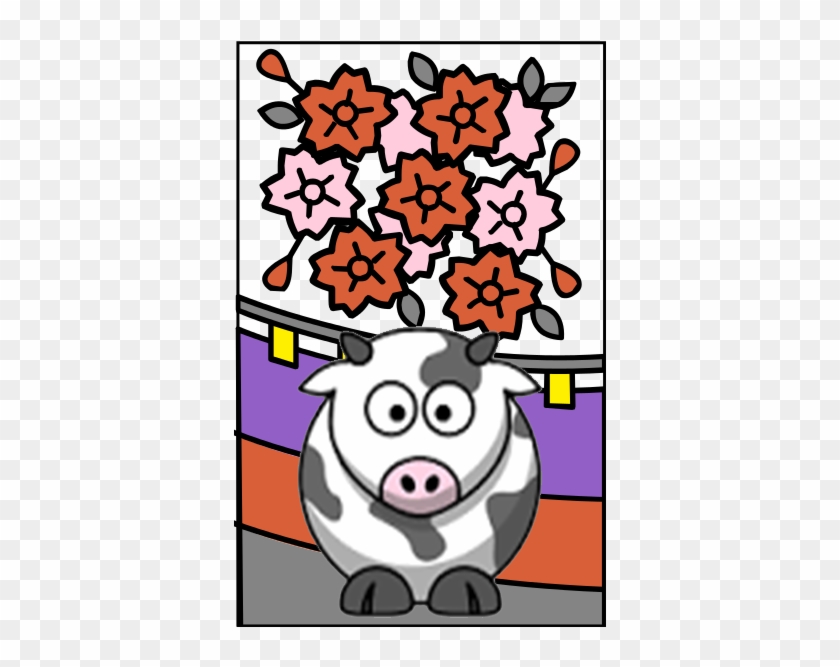 Hanafuda Ox - Cartoon Cow #432802