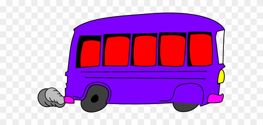 Purple Bus Clip Art At Clker - Bus Clip Art #432880