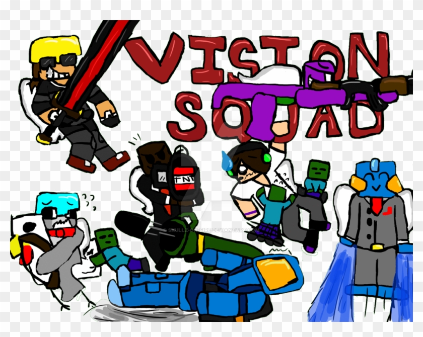 Vision Squad By Skullz On Fire - Cartoon #432887