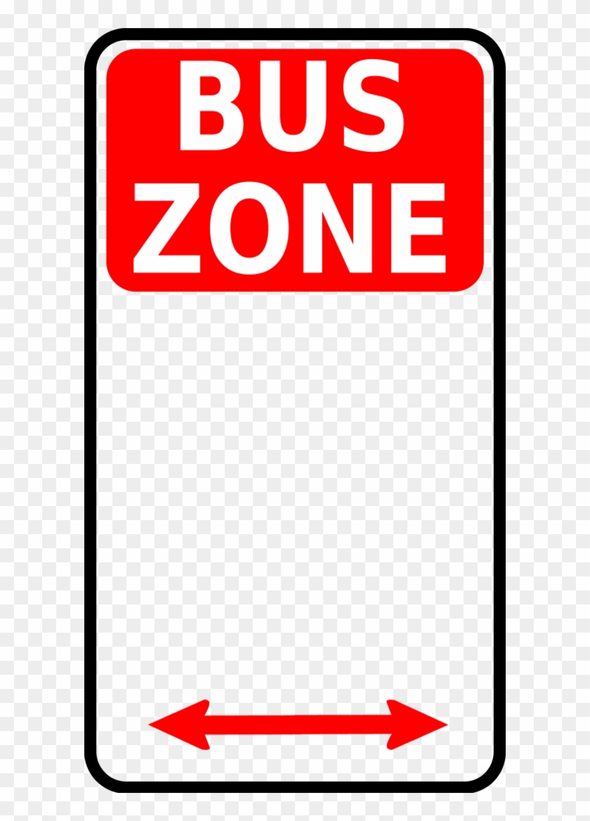 Sign Bus Zone - Bus Zone Sign #433058