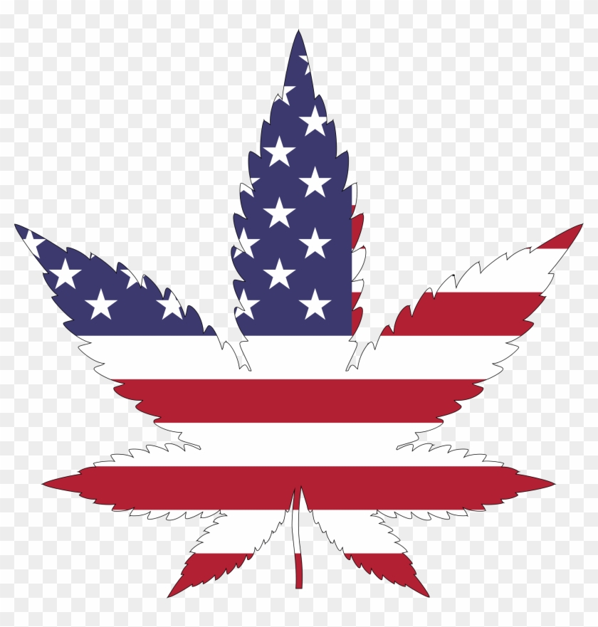 Free Photos > Vector Images > American Flag Marijuana - Marijuana Leaf American Flag #433191