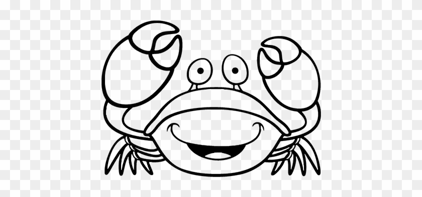 Dibujo De Nécora Para Colorear - Crab Clipart Black And White #433266