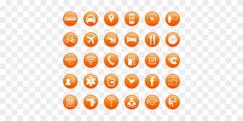 Icons Bus Airport Bicycle Chart Check Comp - Online Services Icon Png #433274