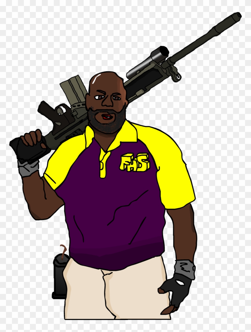 Gun Shot Clipart Coach - Left 4 Dead 4 Coach #433371