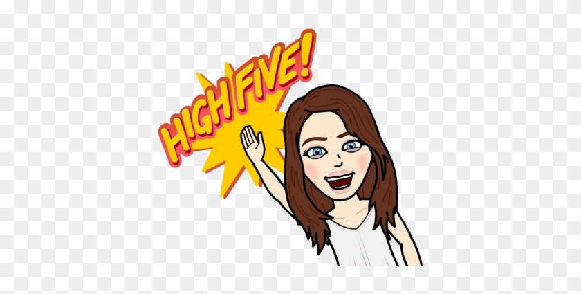 Maggie Is A Graduate Of The College Of William & Mary - Bitmoji High Five #433374