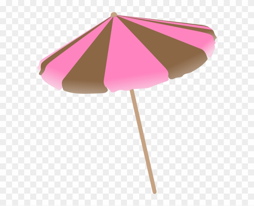 Pink Beach Umbrella Clipart #433417