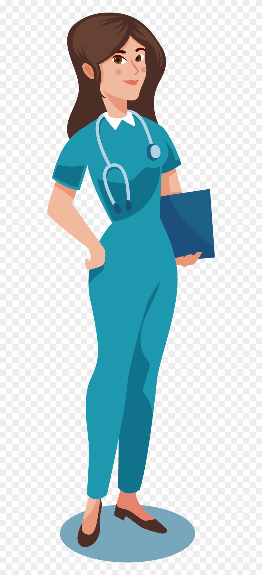 Cartoon Woman Illustration - Doctor Cartoon Woman Png - Free Transparent  PNG Clipart Images Download