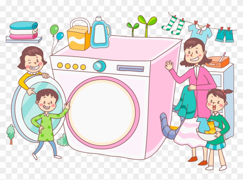 Washing Machine Laundry Clothing Clip Art - Washing Machine #433678