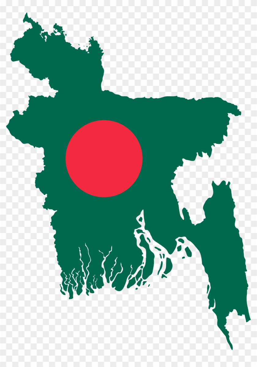 Map Flag - Bangladesh Map Vector Png #433716