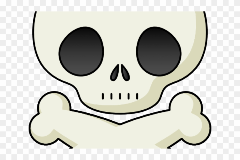 Skeleton Clipart Nose - Cute Skull And Crossbones #433784