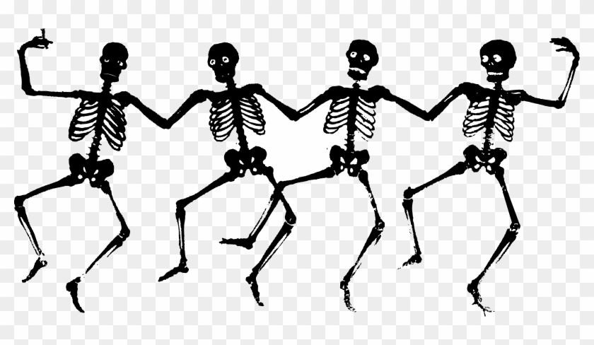 Medium Image - Dancing Skeletons Clipart #433813