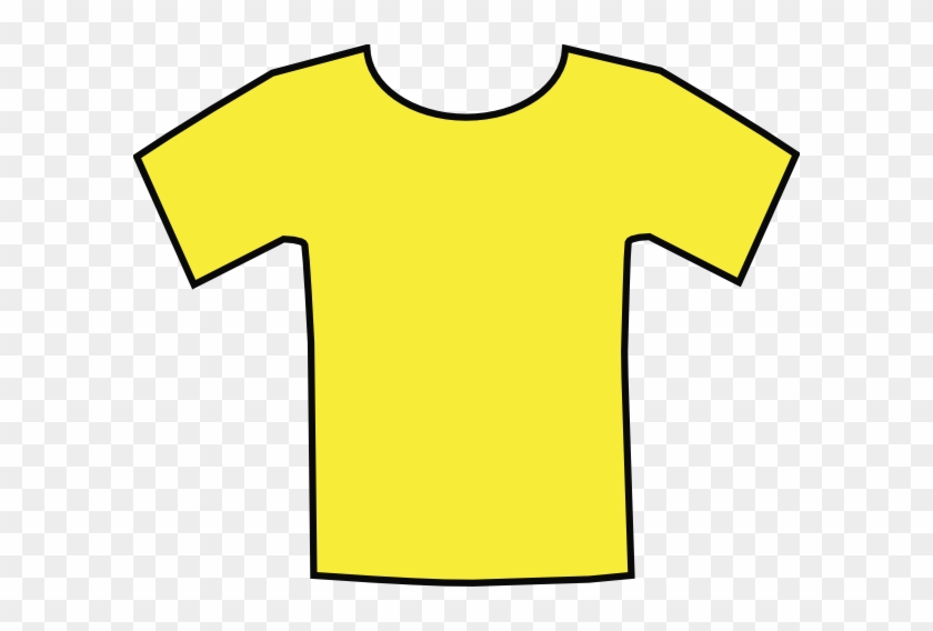 Yellow Clipart T Shirt - Cartoon Yellow Tshirt #433981