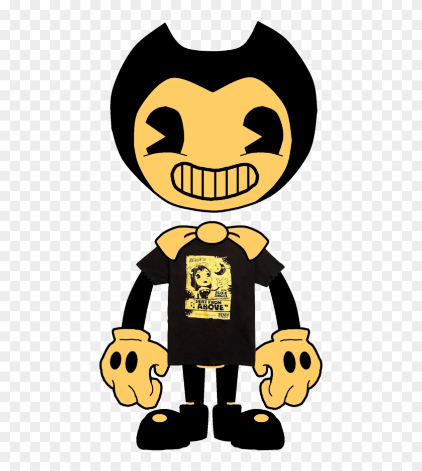 Bendy T-shirt (remastered) By Stephen718 - Bendy And The Ink Machine Cutout #434056