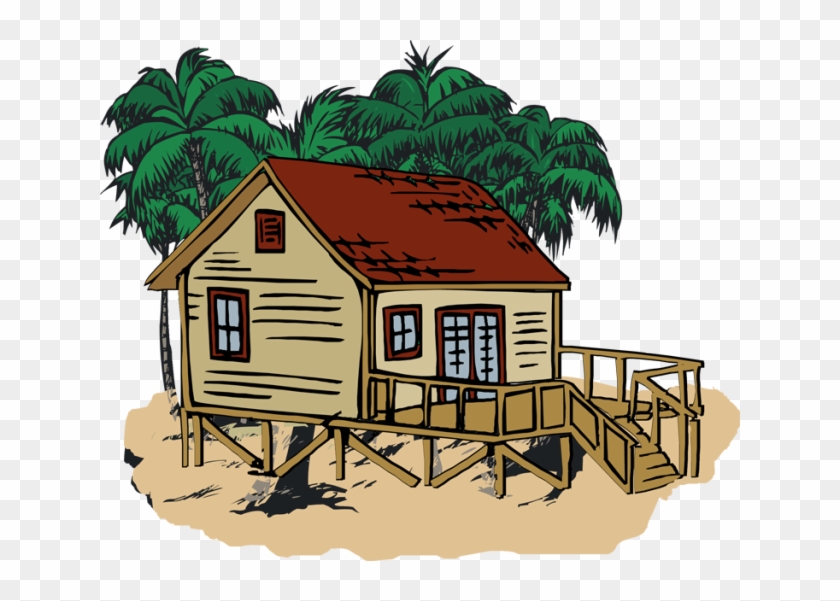 Beach House Clipart - Beach House Clipart #434091