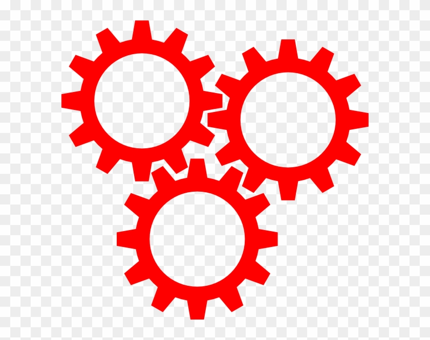 3 Gear Clip Art At Clker - Three Gears Clipart #434130