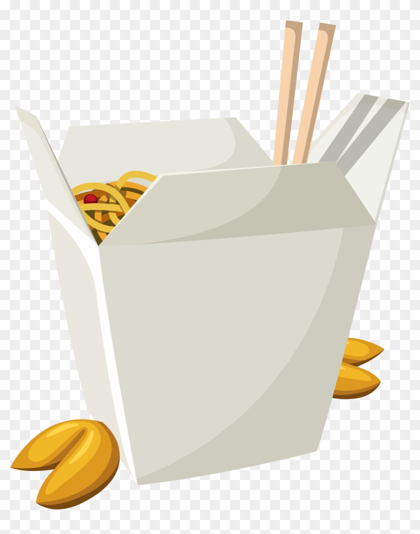 Chinese Food In Box Png Vector Clipart - Box Of Chinese Food #434205