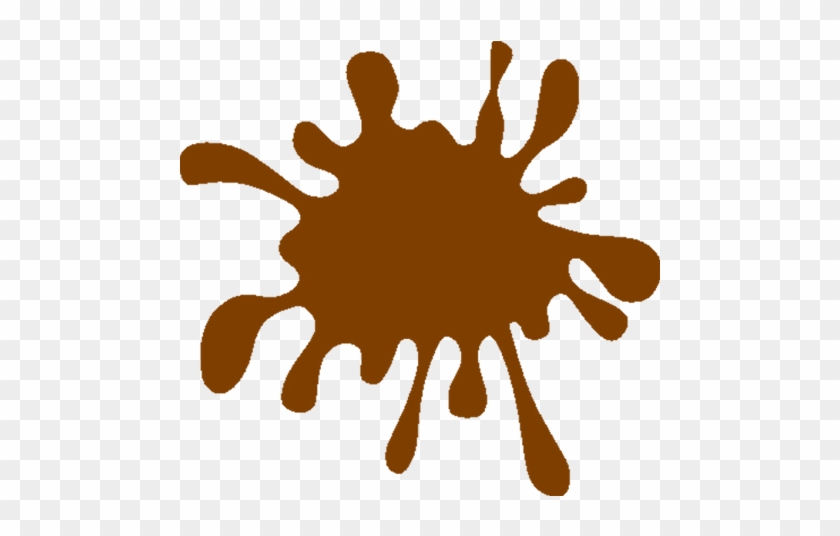 Brown Clipart Splat Pencil And In Color Brown Clipart - Mud Clipart Png #434271