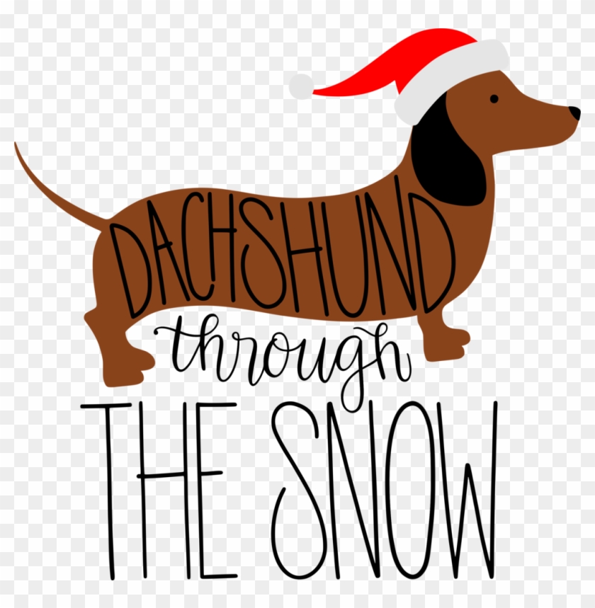 Dachshund Through The Snow - Dachshund Through The Snow Clip Art #434276