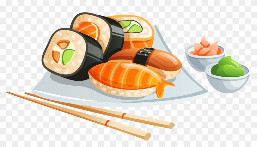 Japanese Food Clipart Clipart Transparent - Sushi Clipart Png #434334