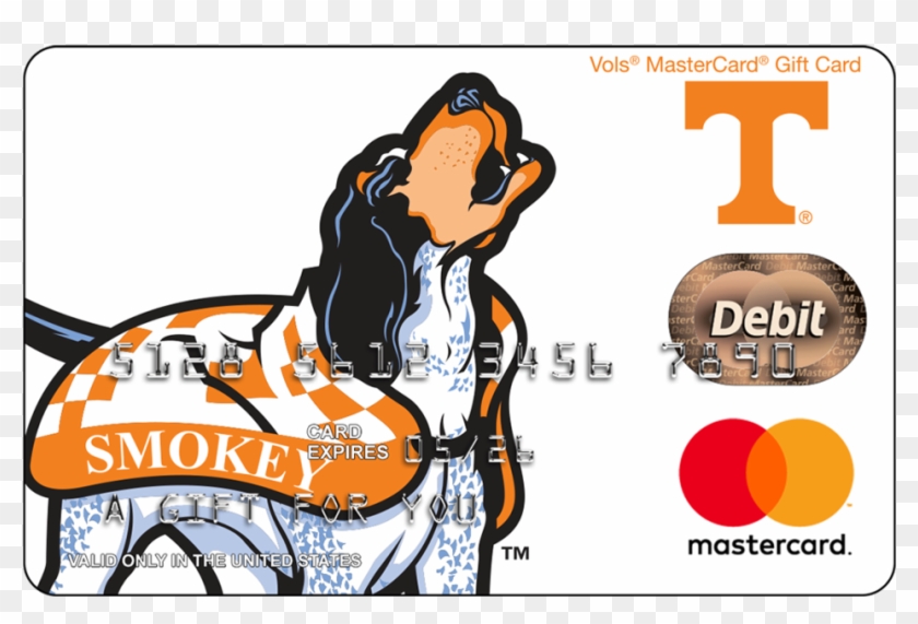 Vols® Mastercard® Gift Card - University Of Tennessee Mascot Png #434364