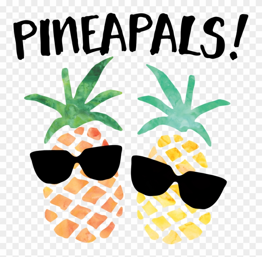 Pin Pineapple Sunglasses Clipart - Pineapple With Sunglasses Transparent #434363