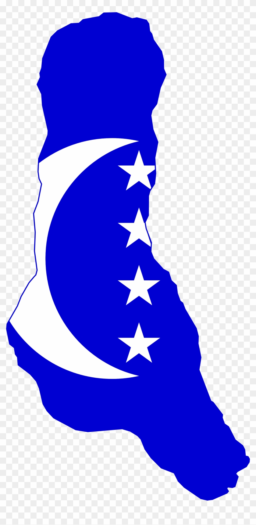 Rancor - Clipart - Ngazidja Grand Comore Flag And Map Throw Blanket #434612