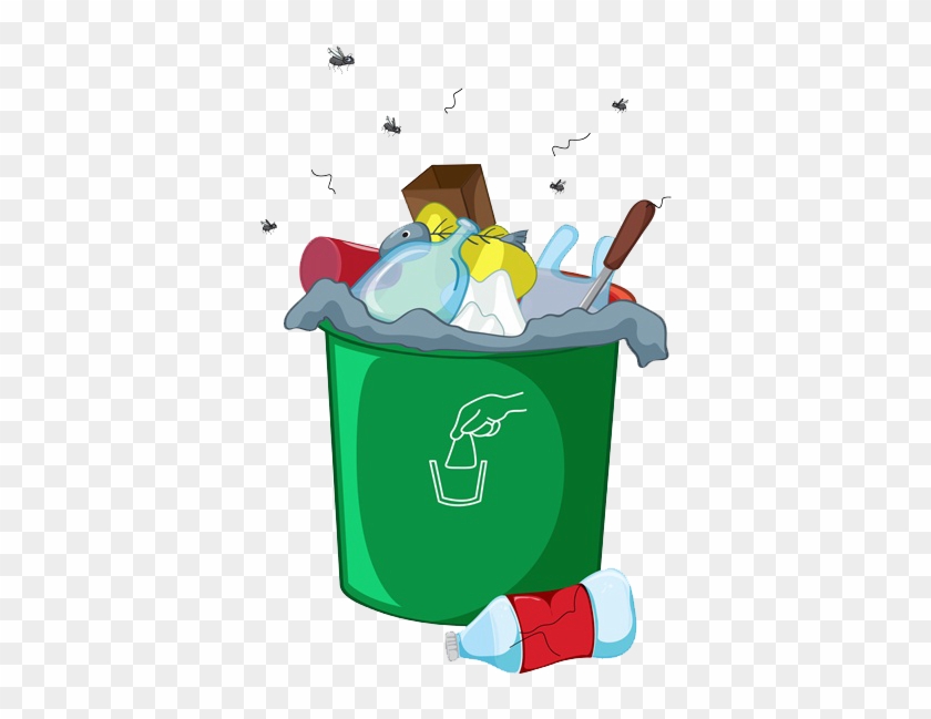 Waste Container Odor Landfill - Rubbish Bin Clipart #434635
