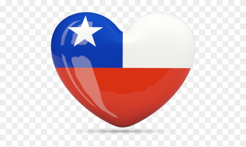 Chile Flag Png Image - Chile Flag Heart Png #434667