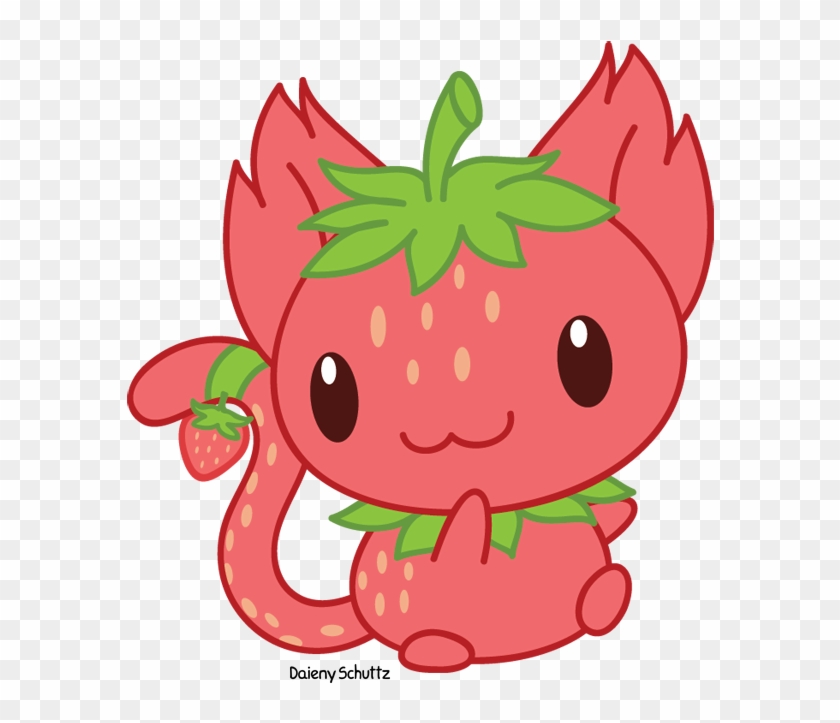 Strawberry Cat By Daieny - Strawberry Cat #434696