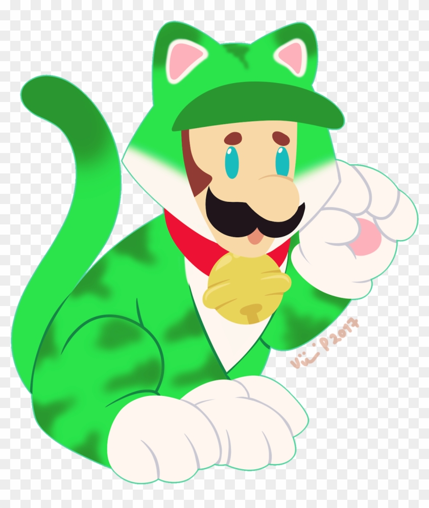 Art Post My Art Mario Luigi Cat Mario Cat Luigi Super - Super Mario 3d World Cat Mario And Luigi #434704
