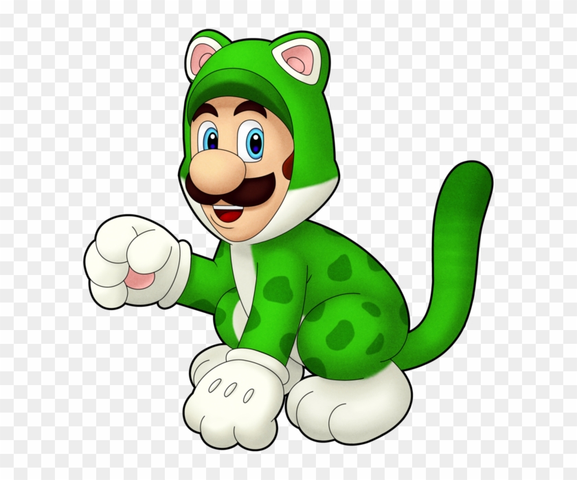 Super Mario 3D World - Cat Luigi Wallpaper - Cat with Monocle