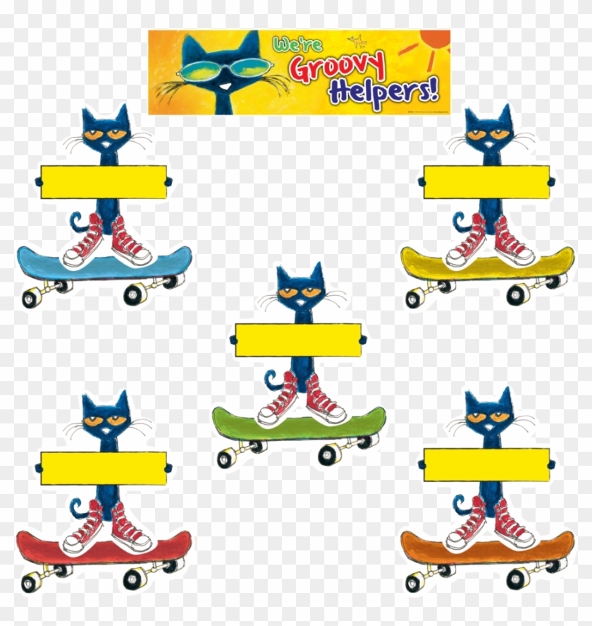 Tcr60348 Pete The Cat Groovy Classroom Jobs Mini Bulletin - Pete The Cat Groovy Jobs #434766