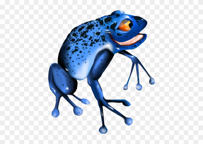 Blue Frog Clipart - Fun Blue Frog Bag, Adult Unisex, Natural #434826