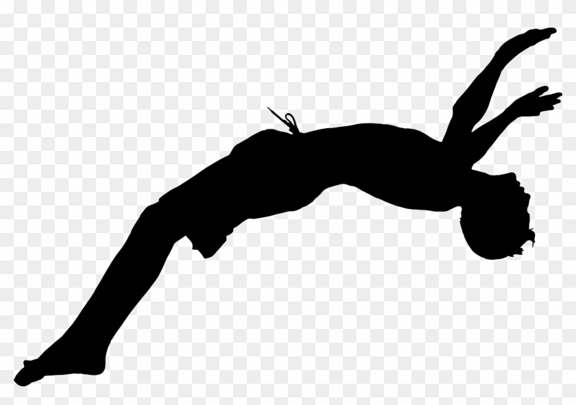 Diver Clipart Transparent - Diving Silhouette #434858