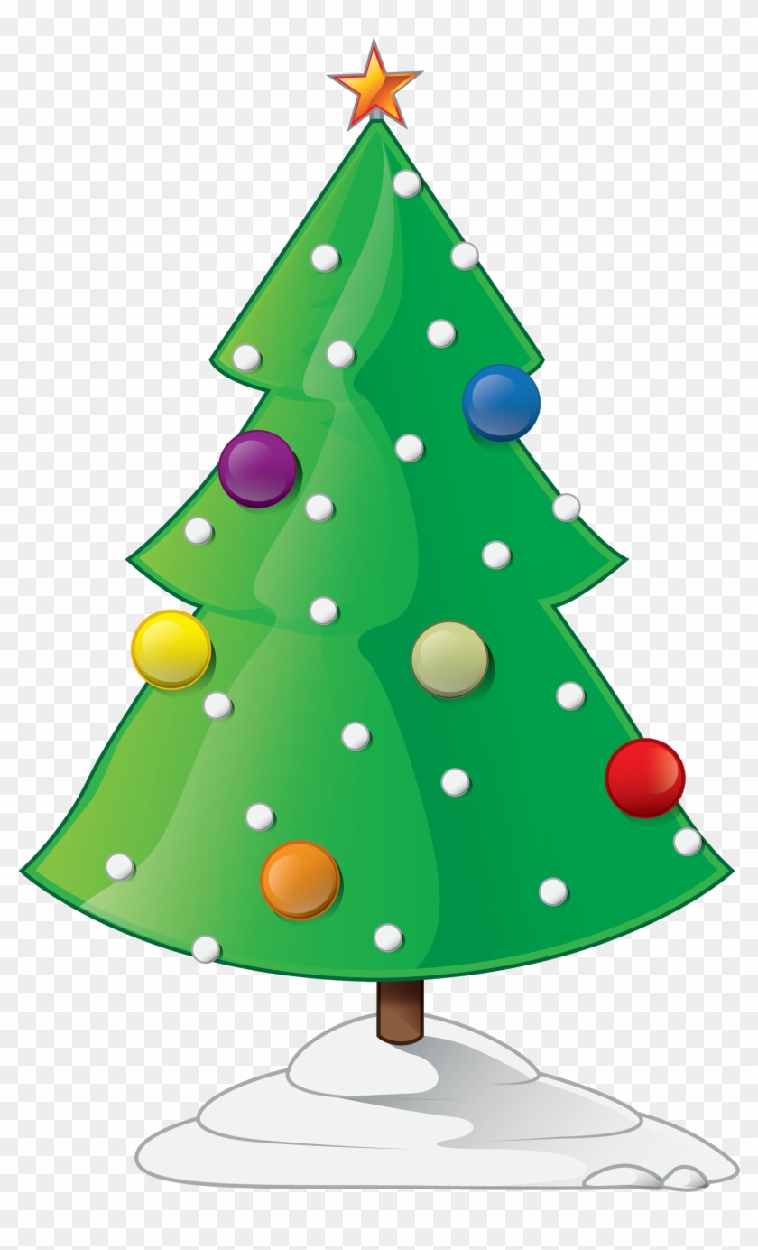 Showing Post & Media For Cartoon Christmas Ornament - Flat Christmas Tree Png #434947