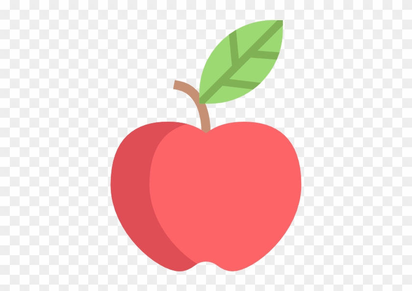 Apple Free Icon - Apple Flat Icon Png #434951