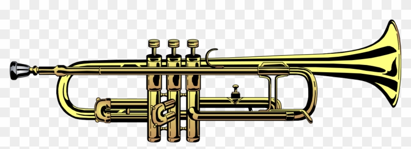 File - Trumpet01 - Svg - Trumpet Clipart #435063