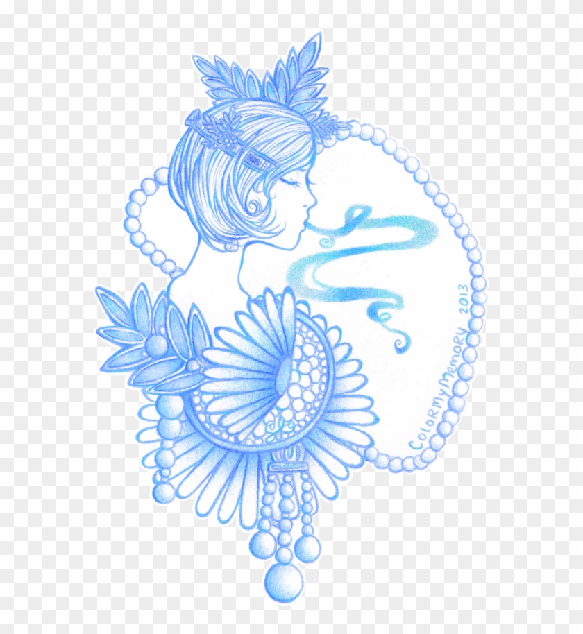 Drawing Daisies In Cool Colors By Colormymemory - Drawing #435071