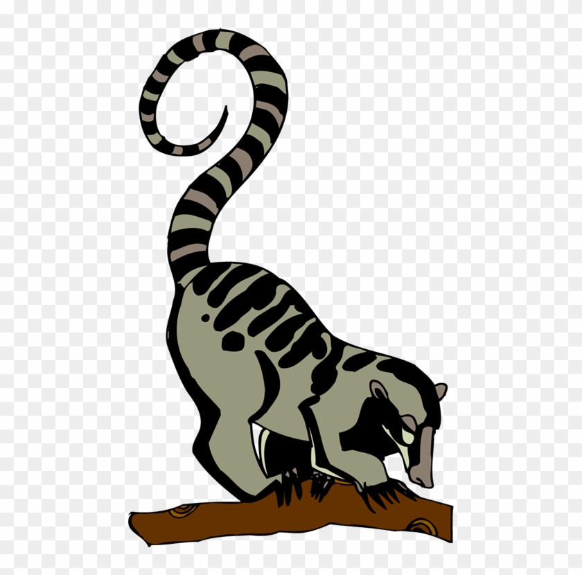 Lemur In A Tree - Clip Art #435104