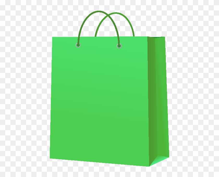 Paperbag Light Green - Green Shopping Bag Vector #435153