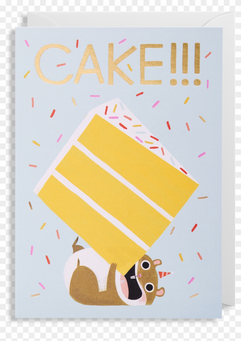 Hamster Greeting Card - Lagom Designs Cake Birthday Card #435282