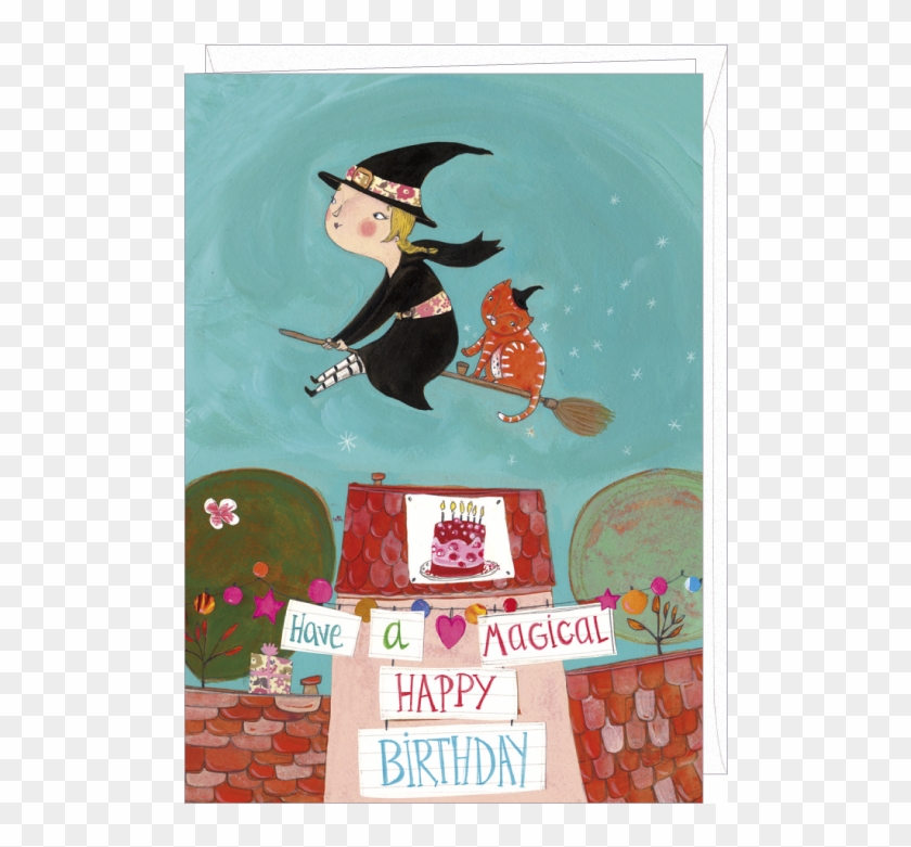 Les Mamouchkas Greeting Card "have A Magical Birthday" - Verjaardag Kaart Voor Heks #435288