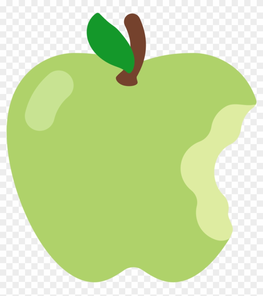 Emoji Apple зеленое яблоко