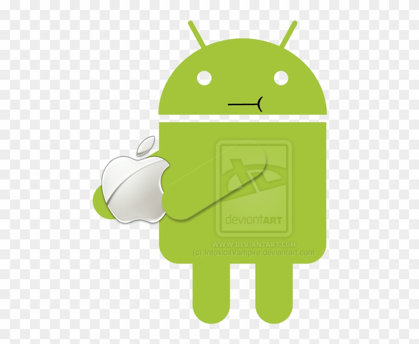 Android Eating Apple By Intoxicavampire - Computer Science Engineering Logo #435394