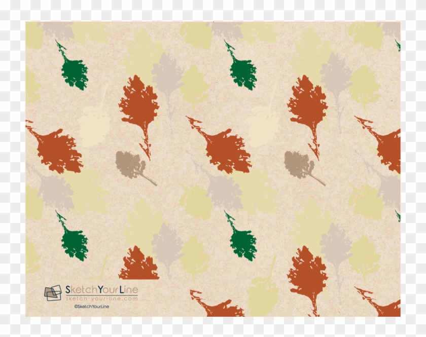 Leaves Pattern Rectangular Greeting Cards - Greeting Card #435426
