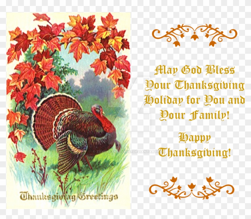 Thanksgiving Greeting Card Iii By Zandkfan4ever57 - Happy Thanksgiving To You And Your Family #435431