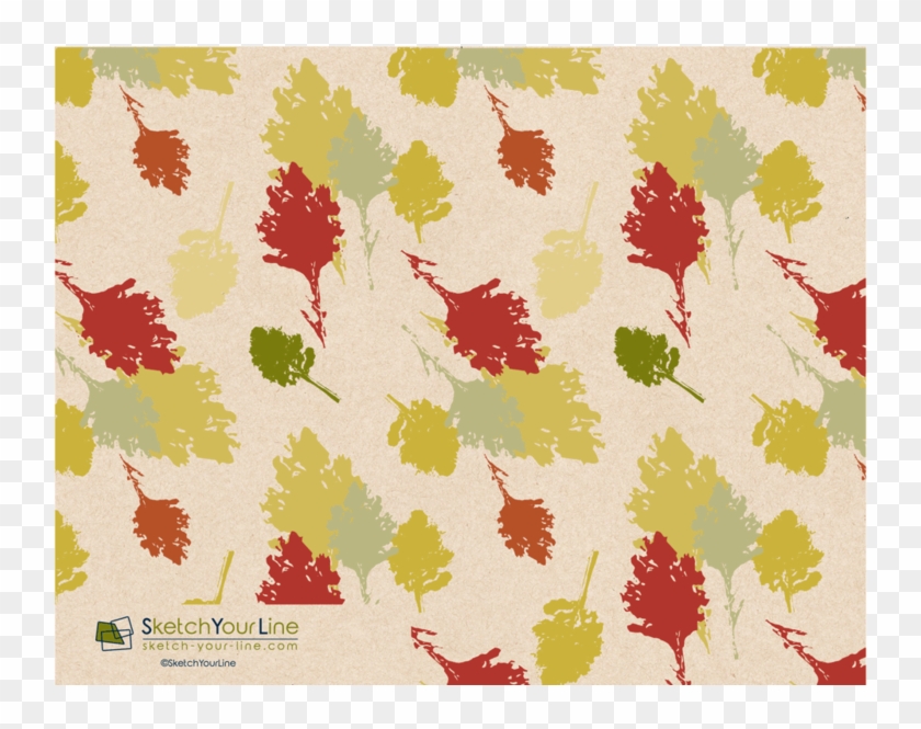 Leaves Pattern Rectangular Greeting Cards - Art Paper #435446