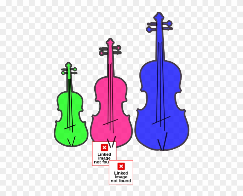 Colorful Violins Clip Art At Clker - Violin Infinity #435506